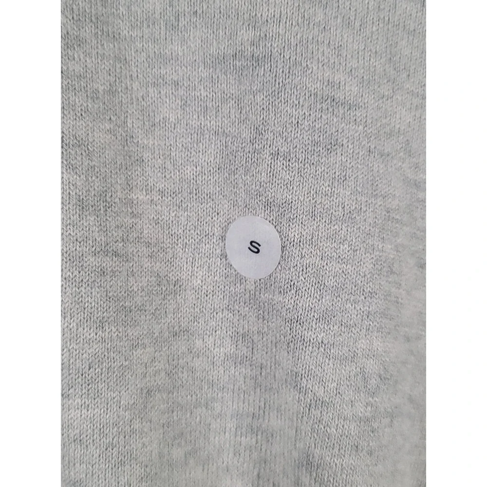 Eddie Bauer 1/4 Zip Pullover Sweater Mens Small Gray Merino Wool Blend NWT $70